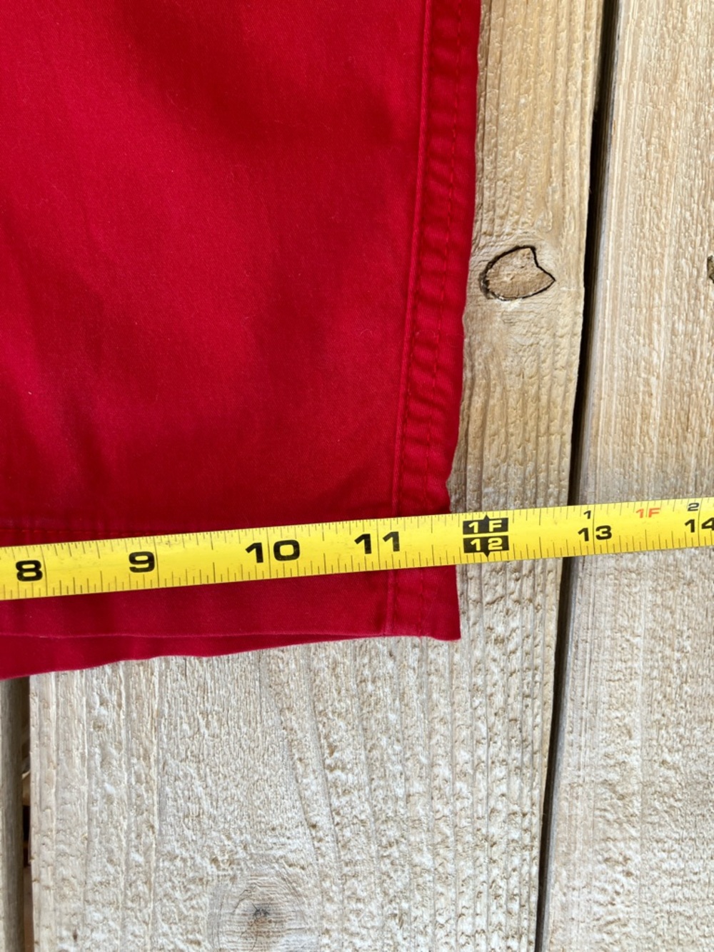 Karen Scott Bright Red Stretch Bermuda Shorts - Picture 7 of 8